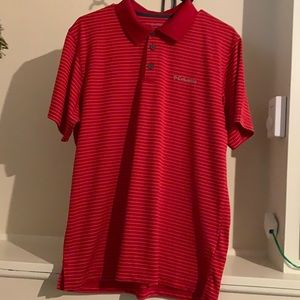 Dress men’s red polo